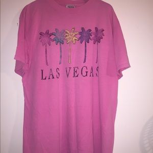 Vintage Las Vegas Shirt. X-Large. Neon Pink